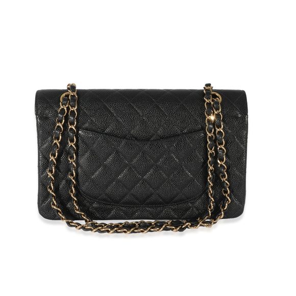 Chanel Black Caviar Medium Classic Flap Bag - Picture 3 of 9